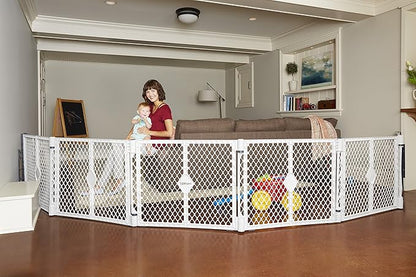Toddleroo by North States - Superyard Wall Mount Kit: Play Yard Wall Mount Kit Compatible with Superyard or Colorplay Play Pens - Made in USA - Gray