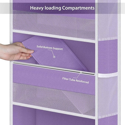 Univivi 5-Shelf Over The Door Hanging Organizer, Back of Door Organizer