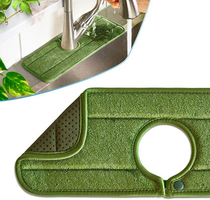Ternal Original SINKMAT 15in Faucet Splash Guard Extra Long Microfiber Sink