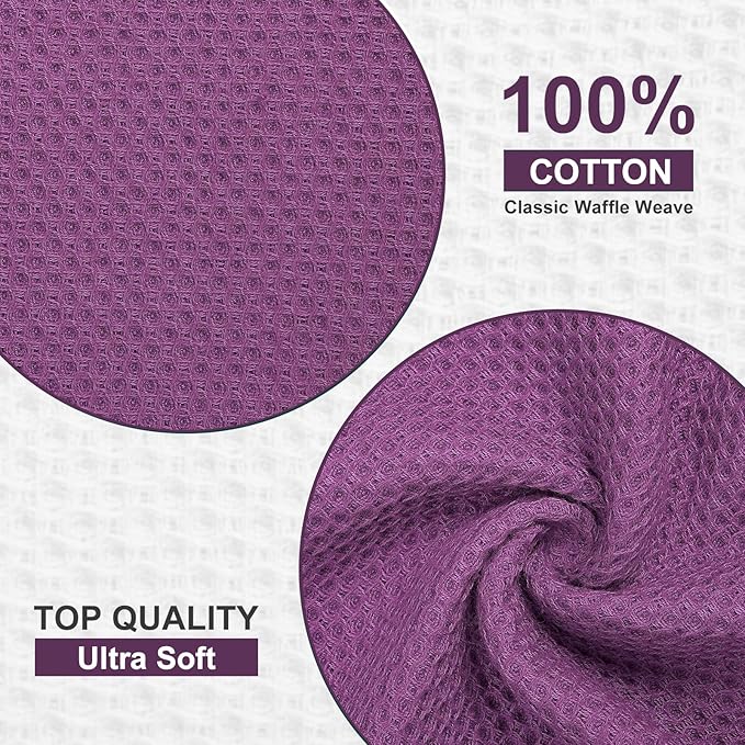 Homaxy 100% Cotton Dish Cloths, 8 Pack