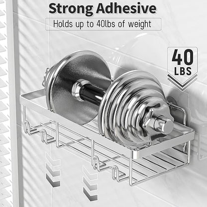 5 Pack Shower Caddy Organizer Rack Shelf
