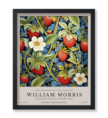 Poster Master Owl Print - William Morris Poster - Flower & Animal Illustration - Botanical Exhibition Wall Design - Floral Bird Artwork - Aesthetic Office or Bedroom Decor - 8x10 UNFRAMED Wall Art