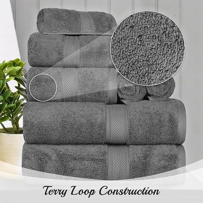 Superior Solid Egyptian Cotton Face Towel Set
