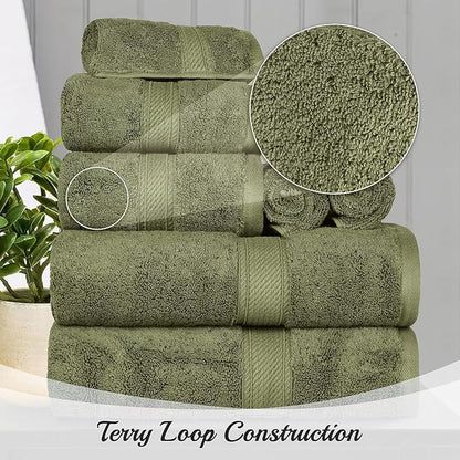 SUPERIOR Egyptian Cotton Pile Bath Sheet Set of 2, Ultra Soft Luxury Towels