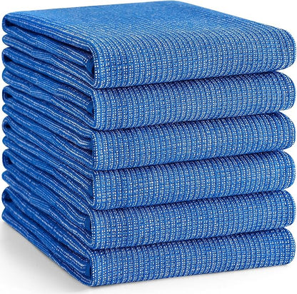 Homaxy Premium Kitchen Towels, Large Cotton Kitchen Hand Towels, Flat and Terry