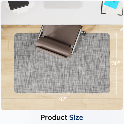 Cybstrax Office Chair Mat for Hardwood & Tile Floor, 30" x 48" Desk Chair Mat, Anti Slip, Non-Curve Computer Chair Mat for Rolling Chairs Floor Protector for Home Office