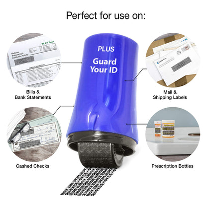 Guard Your ID Advanced Roller 2.0 Identity Theft Prevention Security Stamp Blue