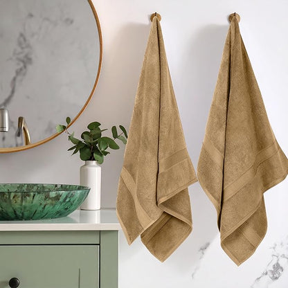 SUPERIOR Egyptian Cotton Pile Bath Towel Set of 2, Ultra Soft Luxury Towels