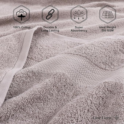 LANE LINEN Oversized Bath Towels Set of 2