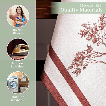 Maison d' Hermine Kitchen Towels Set of 3 100% Cotton 20" x 27.5" Reusable