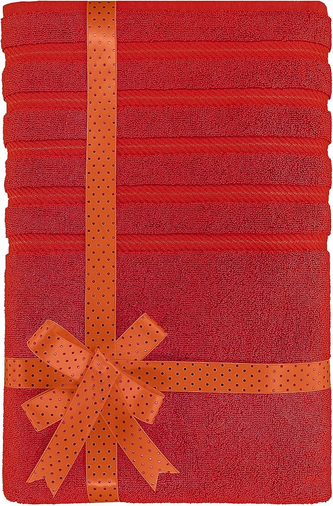 American Soft Linen 35x70 Jumbo Large Bath Towel, 600 GSM 100% Cotton Turkish