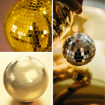 PP OPOUNT 2360 Pieces Self Adhesive Mosaic Tiles, Gold Disco Tiles, Square Glass Mosaic Mirror for Craft Decoration, DIY Disco Ball, Vase, Photo Frame (5 x 5 mm)