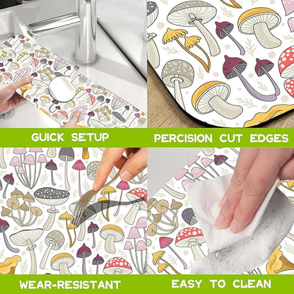 Kitchen Sink Splash Guard Faucet Mat Super Absorbent Fast Drying Mat Guard