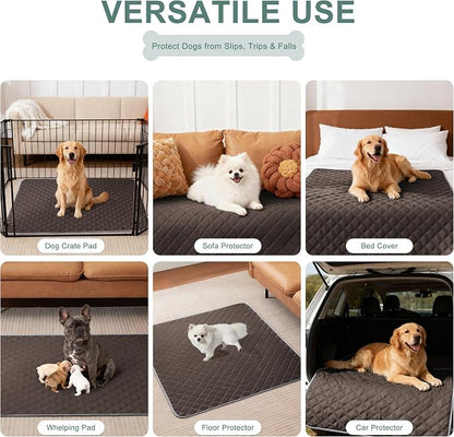 Eterish Reusable Washable Pee Pads for Dogs Large/Extra Large 36'' x 41'' 2 Pack, Absorbent Pet Puppy Dog Training Pads Non-Slip, Waterproof Whelping Potty Pads for Dogs Leak-Proof