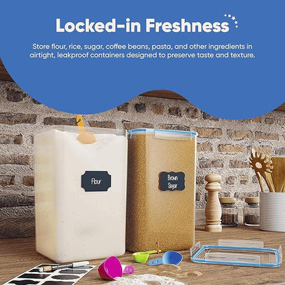 Chef's Path Extra Large Airtight Flour and Sugar Storage Containers