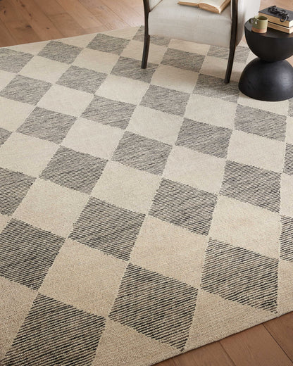 Loloi Chris Loves Julia Francis Collection FRA-01 Beige/Charcoal 7'-9" x 9'-9" Area Rug