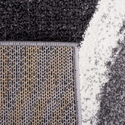 SAFAVIEH Area Rug 8x10 - Hollywood Collection - Large - Grey & Ivory, Mid-Century Modern Design, Non-Shedding & Easy Cleaning, Ideal for Living Room, Bedroom, Office, Dining Space (HLW766G)