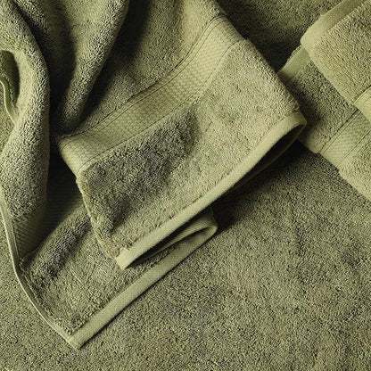 Superior Solid Egyptian Cotton Towel Set, Washcloths 13” x 13”, Hand Towels 20”