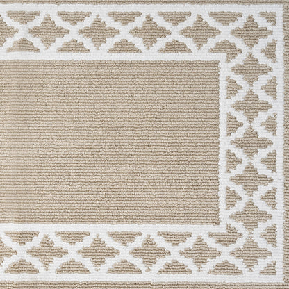 Nautica – Runner Rug | Indoor Runners for Hallways and Entry Rugs| Non-Slip and Non-Skid Entry and Kitchen Door Mat| Machine Washable Entryway Carpet Rugs | 2'2" x 8'| Trellis Beige