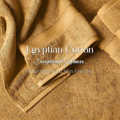 Superior Egyptian Cotton Pile 3-Piece Towel Set, Includes 1 Bath, 1 Hand