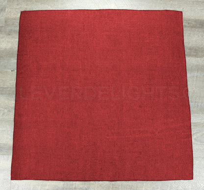 CleverDelights 36 Inch Red Burlap Squares - 4 Pack - 100% Jute Burlap Fabric - Finished Edges - 36" x 36"