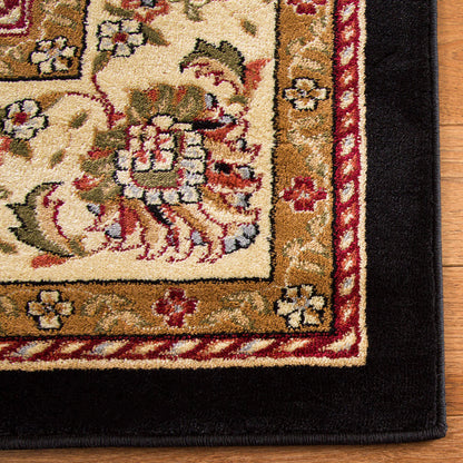 SAFAVIEH Lyndhurst Collection Runner Rug - 2'3" x 6', Black & Ivory, Traditional Oriental Design, Non-Shedding & Easy Care, Ideal for High Traffic Areas in Living Room, Bedroom (LNH329A)