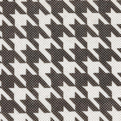 Household Essentials Fabric Storage Bins 6 Piece Set, Houndstooth White and Black (Pack of 6)