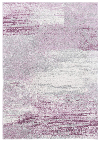 SAFAVIEH Adirondack Collection Accent Rug - 4' x 6', Grey & Purple, Modern Abstract Design, Non-Shedding & Easy Care, Ideal for High Traffic Areas in Entryway, Living Room, Bedroom (ADR112V)