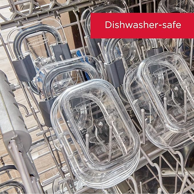 Rubbermaid Brilliance BPA-Free Airtight Food Storage Containers, 24-Piece Set