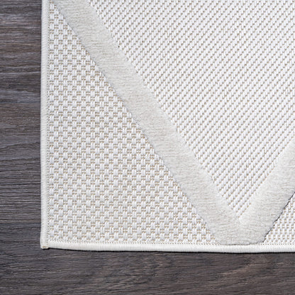 JONATHAN Y Diamond Trellis Indoor Outdoor Runner Rug 2X8 Ivory, Salines for Backyard, Patio, Porch, Easy-Cleaning, High Traffic, Pet-Friendly, Non-Shedding (IBZ101D-28)