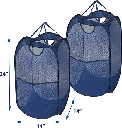 Simple Houseware Mesh Pop-Up Laundry Hamper Basket