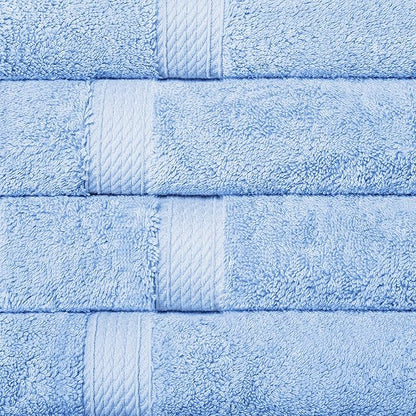 SUPERIOR Egyptian Cotton Pile 10 Piece Towel Set, Includes 2 Bath, 4 Hand