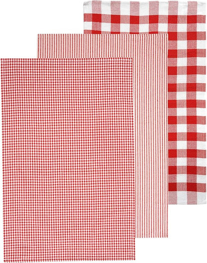 Casa Platino 6PC Kitchen Towels Set, Summer Kitchen Towels, Cotton Absorbent