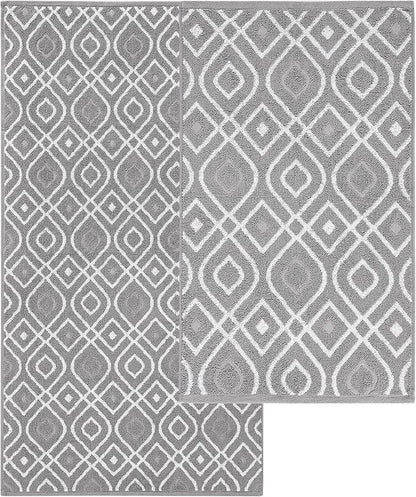 Modern Threads Oxford 6-Piece 100% Cotton Towel Set – Yarn Dyed Jacquard &