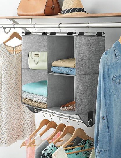 Whitmor 4 Section Fabric Closet Organizer Shelving