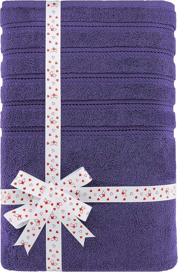 American Soft Linen 35x70 Jumbo Large Bath Towel, 600 GSM 100% Cotton Turkish