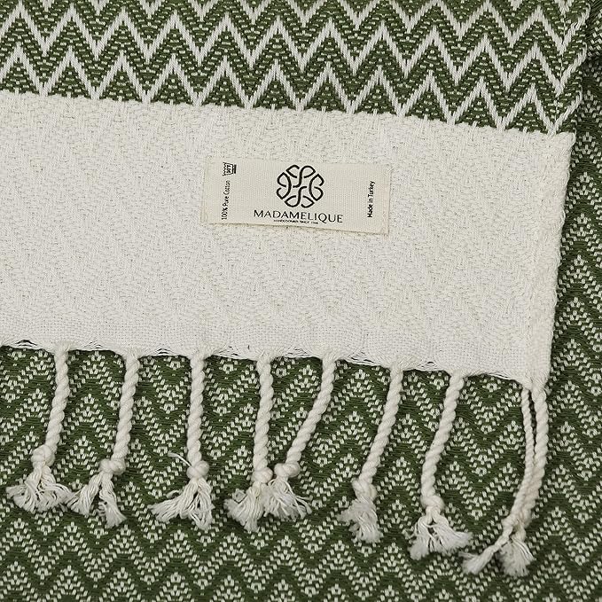 Madamelique Exclusive Hand Towels Set of 2-18 x 40 Inches