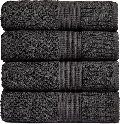 NY Loft Bath Towel 4 Pack, 100% Cotton, Super Soft & Absorbent, Premium Thick
