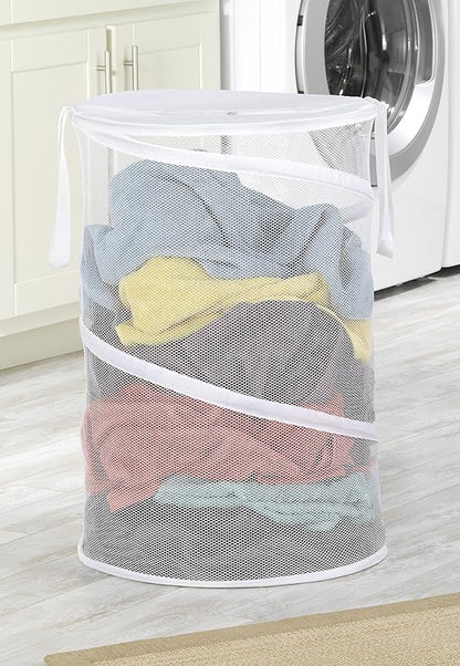 Whitmor 18" Collapsible Laundry Hamper White