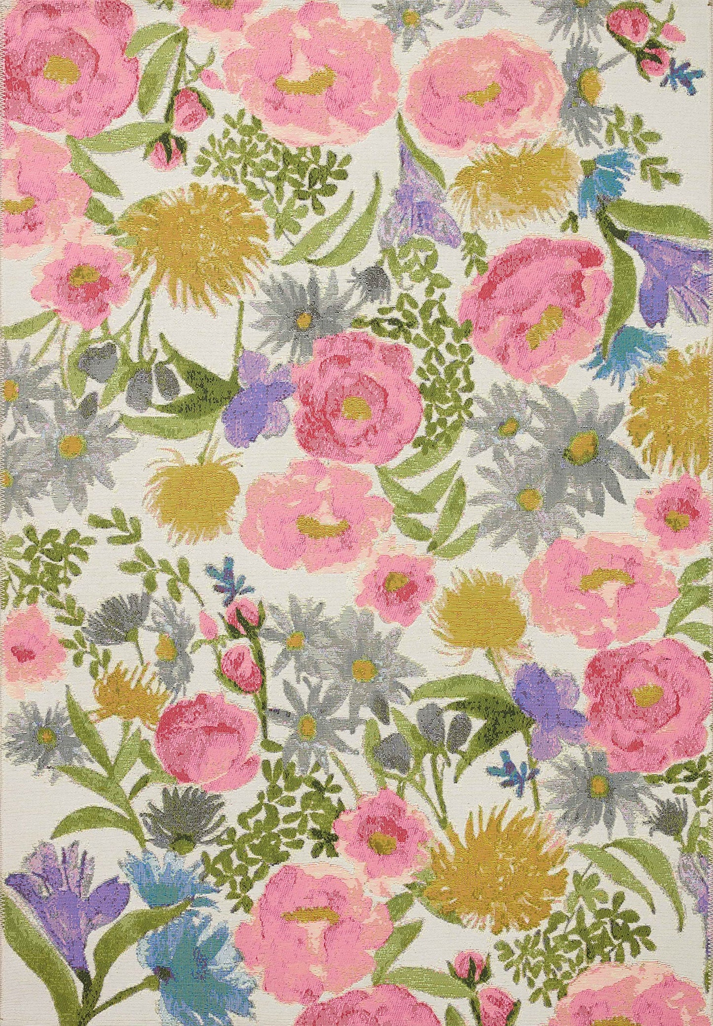 Loloi Botanical Collection BOT-01 Ivory/Multi 3'-11" x 5'-11" Accent Rug