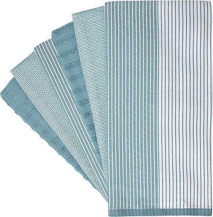 Premium Kitchen Towels | Large Cotton Dish Towels | Flat & Terry Highly