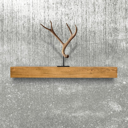 Urbandi Modern Fireplace Mantel, Contemporary, Floating Mantle, Shelf, Hand Crafted, (Brown, 60Lx6Hx8D)
