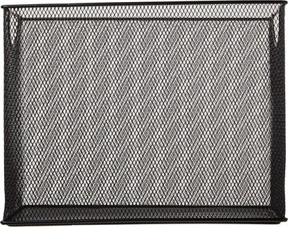 U Brands Mesh Steel Desktop Hanging File Holder, Letter Size, 12.4" x 9.53" x 5.5", Black - 457U00-06