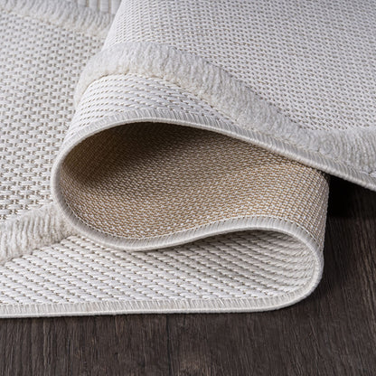 JONATHAN Y Diamond Trellis Indoor Outdoor Runner Rug 2X8 Ivory, Salines for Backyard, Patio, Porch, Easy-Cleaning, High Traffic, Pet-Friendly, Non-Shedding (IBZ101D-28)