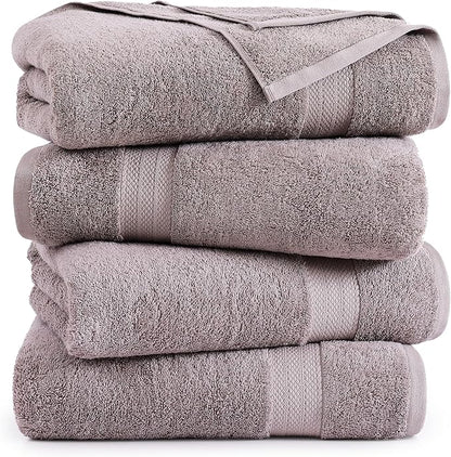 LANE LINEN Bath Towel Set of 4 PC