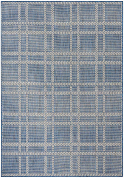 Nourison Home Horizon Indoor/Outdoor Navy 5' x 7' Area Rug - Easy Clean, Non Shedding, Bed Room, Living Room, Dining Room, Kitchen (5' x 7')