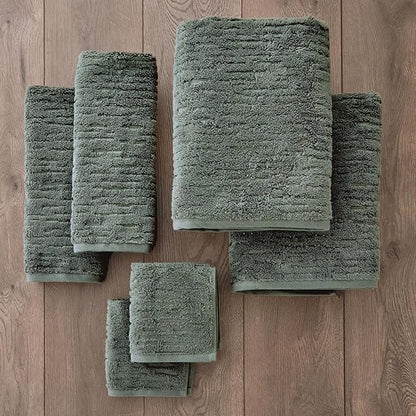 SKL Home CloudSoft 100% Cotton Luxury 6-Piece Towel Set, 600 GSM, Ultra Plush &