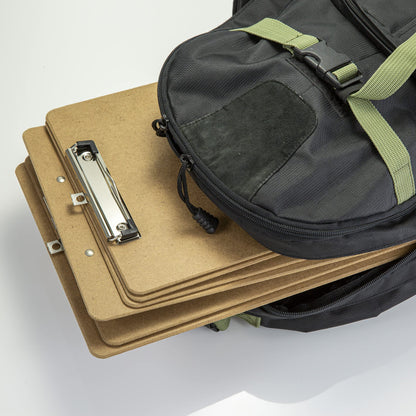 Officemate Recycled Legal Size Wood Clipboard, Low Profile Clip, 12 Pack, Brown (83227)