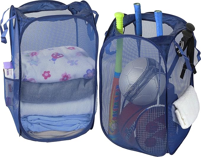 Simple Houseware Mesh Pop-Up Laundry Hamper Basket