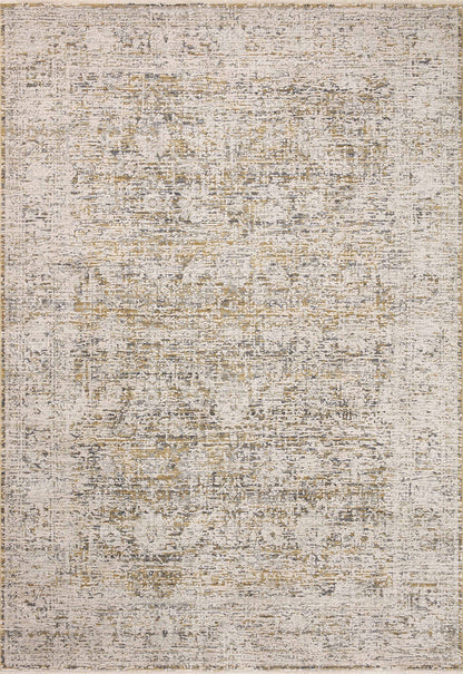 Loloi Amber Lewis Alie Collection ALE-05 Gold/Beige 5'-3'' x 7'-9'', .13'' Pile Height, Area Rug